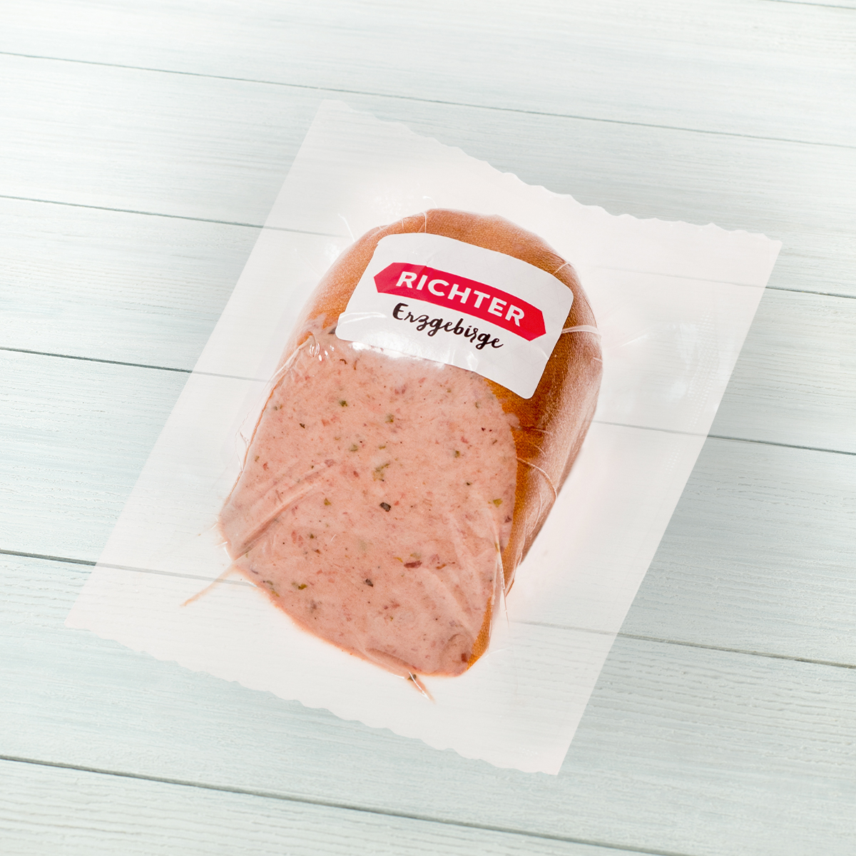 RichterErzgebirgeLandleberwurstVerpackung Landleberwurst im Schrägschnitt