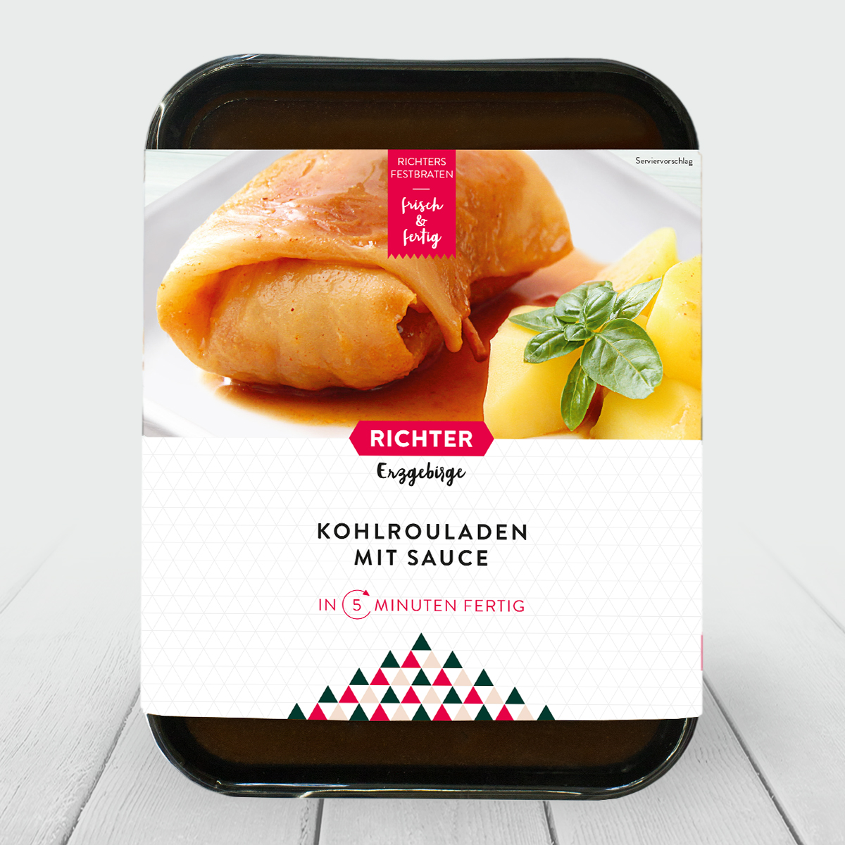 RichterErzgebirgeRFBKohlrouladeVerpackung Richters Festbraten Kohlroulade Verpackung
