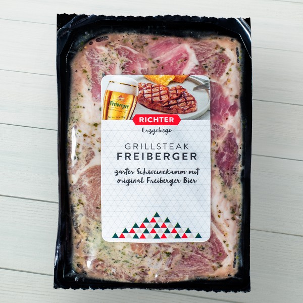 Grillsteak Freiberger Biersteak Verpackung
