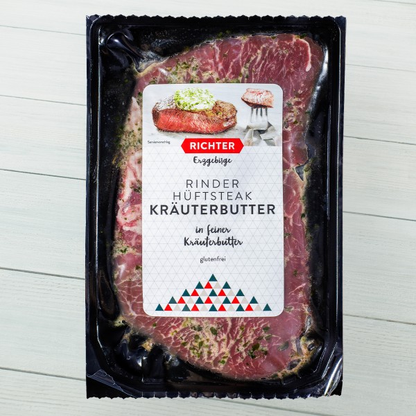 Rinderhüftsteak Kräuterbutter Verpackung