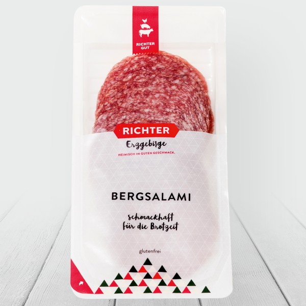 Bergsalami in Scheiben