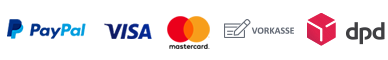 PayPal Visa Mastercard Vorkasse